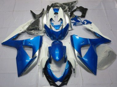 Blau & Weiß 2009-2016 Suzuki GSXR 1000 Motorrad Verkleidung