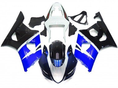 Blau & Schwarz Glänzend Custom Stil 2003-2004 Suzuki GSXR 1000 Motorrad Verkleidung