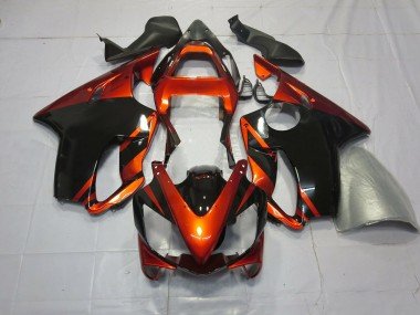 Dunkelorange & Schwarz 2001-2003 Honda CBR600 F4i Motorrad Verkleidung