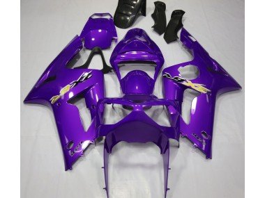 Glanz Lila 2003-2004 Kawasaki ZX6R Motorrad Verkleidung