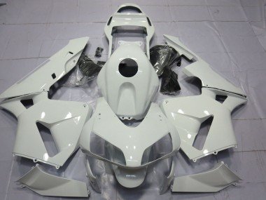 Glänzend Weiß Schlicht 2003-2004 Honda CBR600RR Motorrad Verkleidung