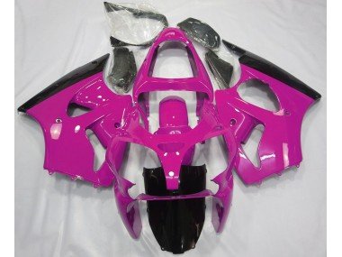 Glanzrosa & Schwarz 2000-2002 Kawasaki ZX6R Motorrad Verkleidung