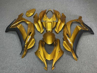 Gold Mit Ninja-Weiß 2016-2019 Kawasaki ZX10R Motorrad Verkleidung