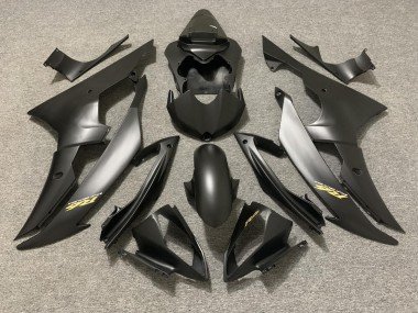 Matt Schwarz Mit Goldenem Logo 2008-2016 Yamaha R6 Motorrad Verkleidung