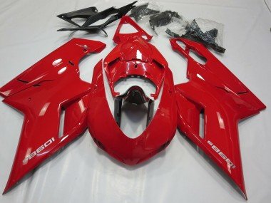 OEM Stil Glanz Rot 2007-2014 Ducati 848 1098 1198 Motorrad Verkleidung