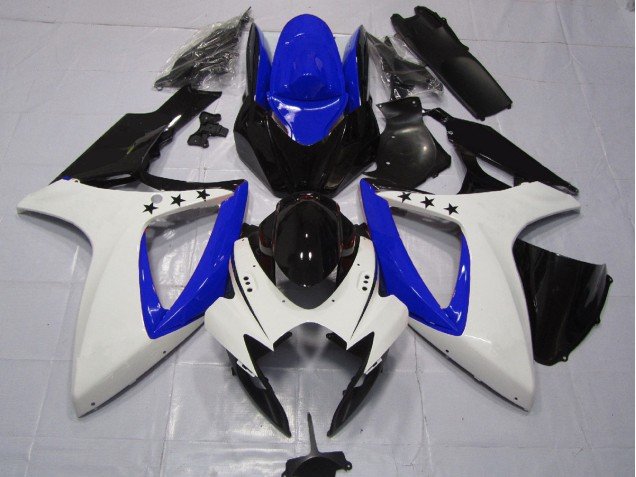 Tiefes Blauer Stern 2006-2007 Suzuki GSXR 600-750 Motorrad Verkleidung